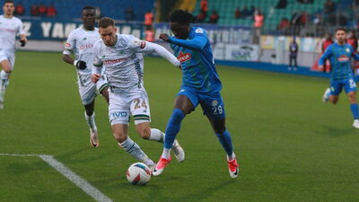 Rizespor ile Konyaspor yenişemedi