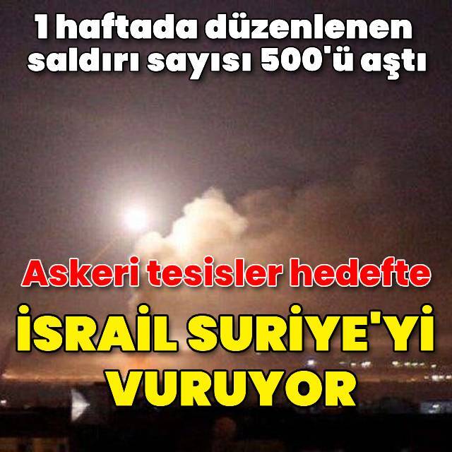 İsrail, Suriye'yi vuruyor