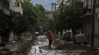 Yunanistan'da şiddetli yağış