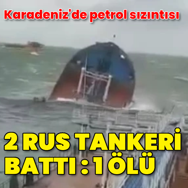 Karadeniz'de kaza yapan gemi ikiye bölündü: 1 ölü