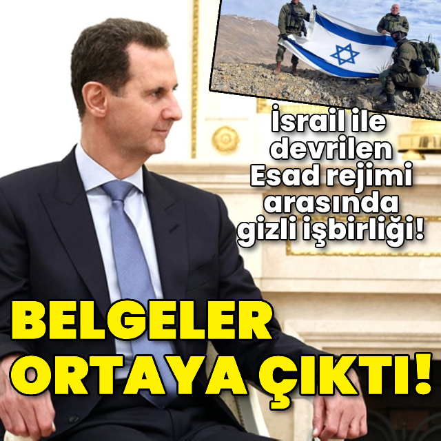 İsrail ile Esad rejimi arasında gizli işbirliği! Belgeler ortaya çıktı