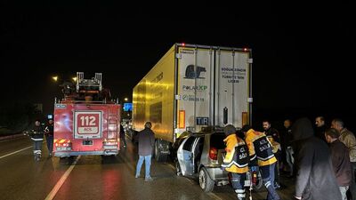 İntihar edeceğini söyledi TIR'a çarptı!