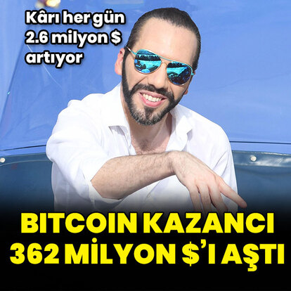 Bitcoin'den kazancı 362 milyon doları aştı