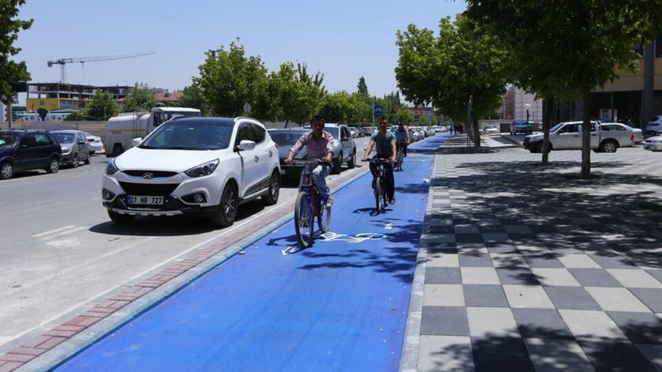 Gaziantep'te 79 kilometrelik bisiklet yolu