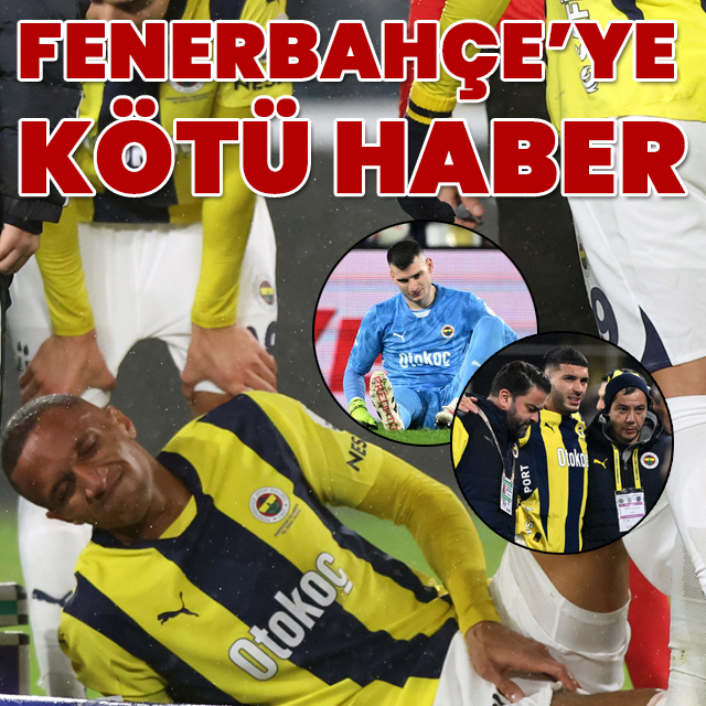 Fenerbahçe'ye sakat futbolculardan kötü haber!