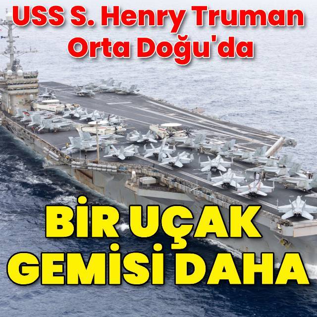 Bir uçak gemisi daha Orta Doğu'da