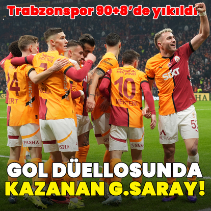  Gol düellosunda kazanan G.Saray!