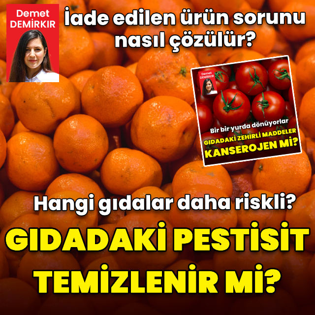 Gıdalardaki pestisit temizlenir mi?