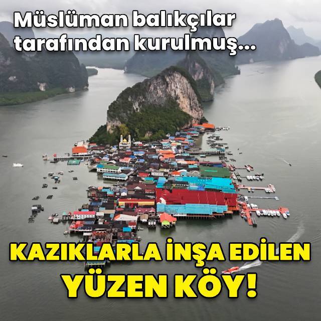 Kazıklarla inşa edilen yüzen köy!