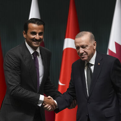 Cumhurbaşkanı Erdoğan Katar Emiri'yle görüştü