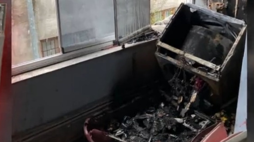 Kurutma makinesi yangın çıkardı!