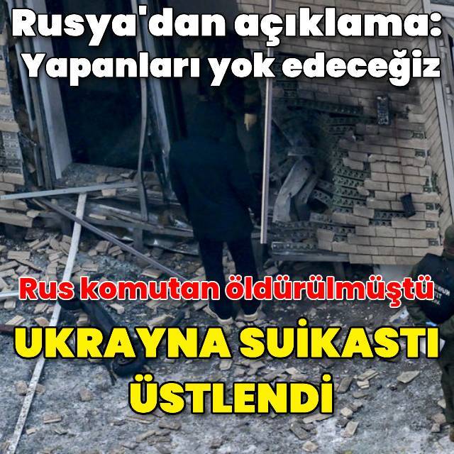 Ukrayna suikastı üstlendi