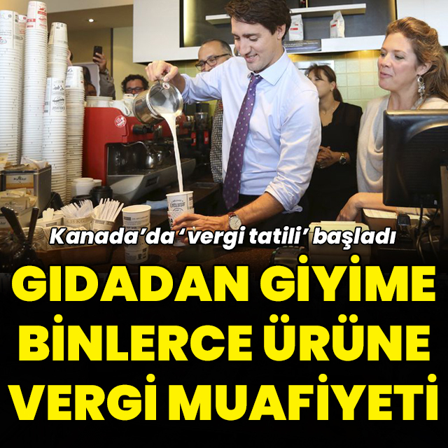Kanada'da 'vergi tatili' başladı