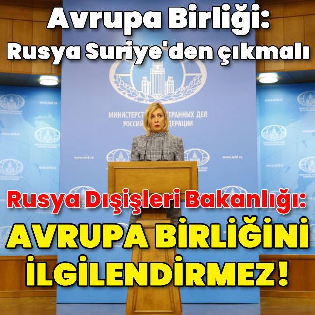 AB: Rusya Suriye'den artık çıkmalı