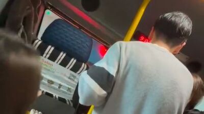 Minibüs şoförü çılgına döndü