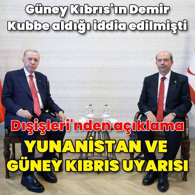 Dışişleri Bakanlığından Kıbrıs açıklaması