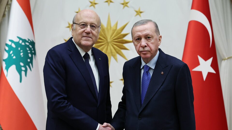 Cumhurbaşkanı Erdoğan, Necip Mikati ile basın toplantısı düzenledi