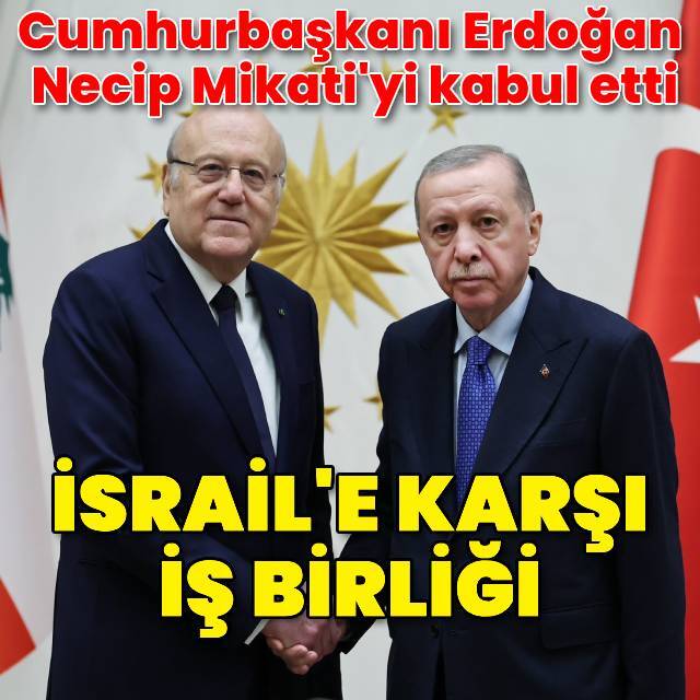 Cumhurbaşkanı Erdoğan, Necip Mikati ile basın toplantısı düzenledi