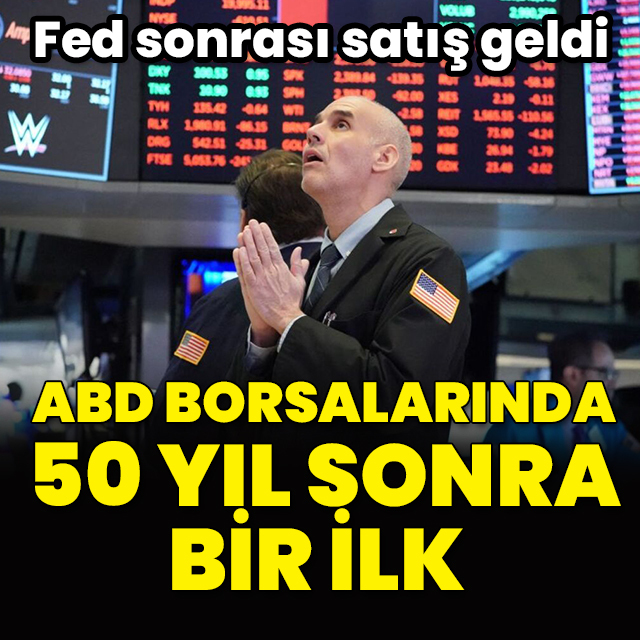 ABD borsalarında 50 yıl sonra bir ilk