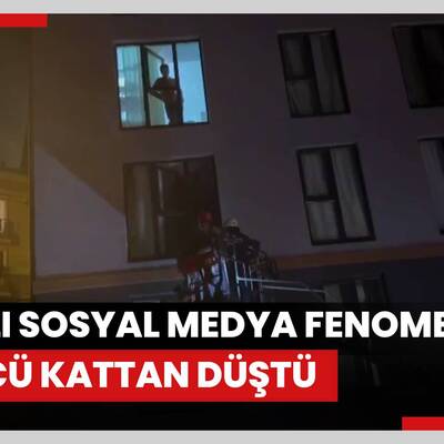 Kağıthane'de İranlı sosyal medya fenomeni 4'üncü kattan düştü; evde mahsur kalan çocuğunu itfaiye kurtardı