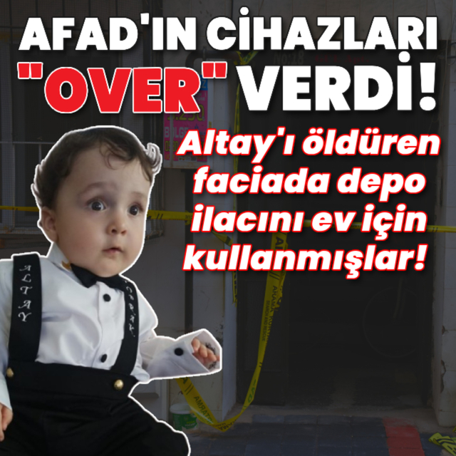 Depo ilacını ev için kullanmışlar! AFAD'ın cihazları "over" verdi!