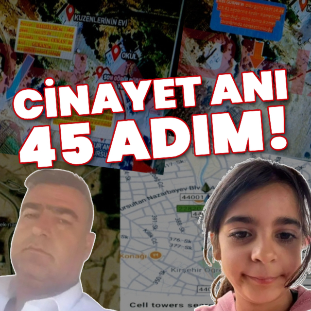 Cinayet anındaki 45 adım dava dosyasında