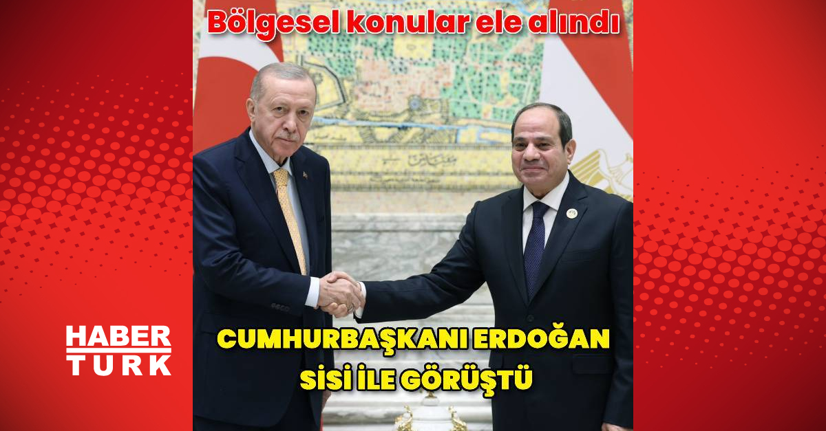 Cumhurbaşkanı Erdoğan Sisi ve Pezeşkiyan ile görüştü