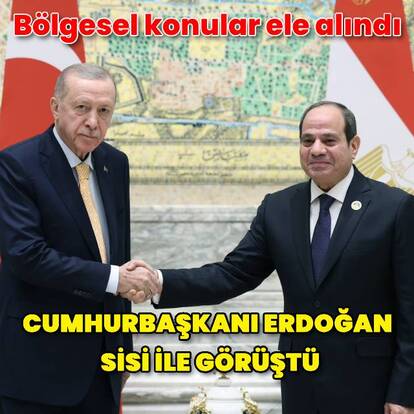 Cumhurbaşkanı Erdoğan Sisi ve Pezeşkiyan ile görüştü