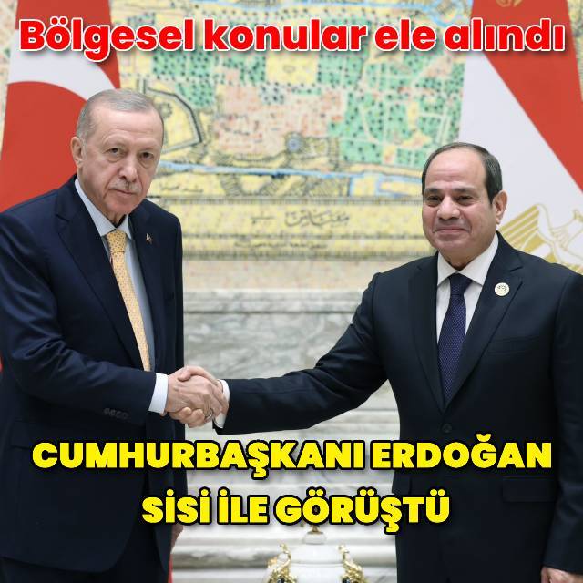Cumhurbaşkanı Erdoğan Sisi ve Pezeşkiyan ile görüştü