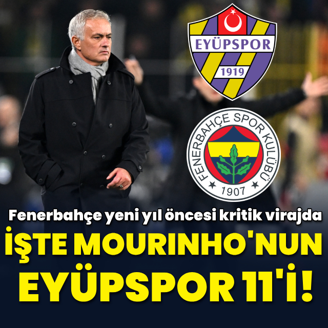  Jose Mourinho kararını verdi!