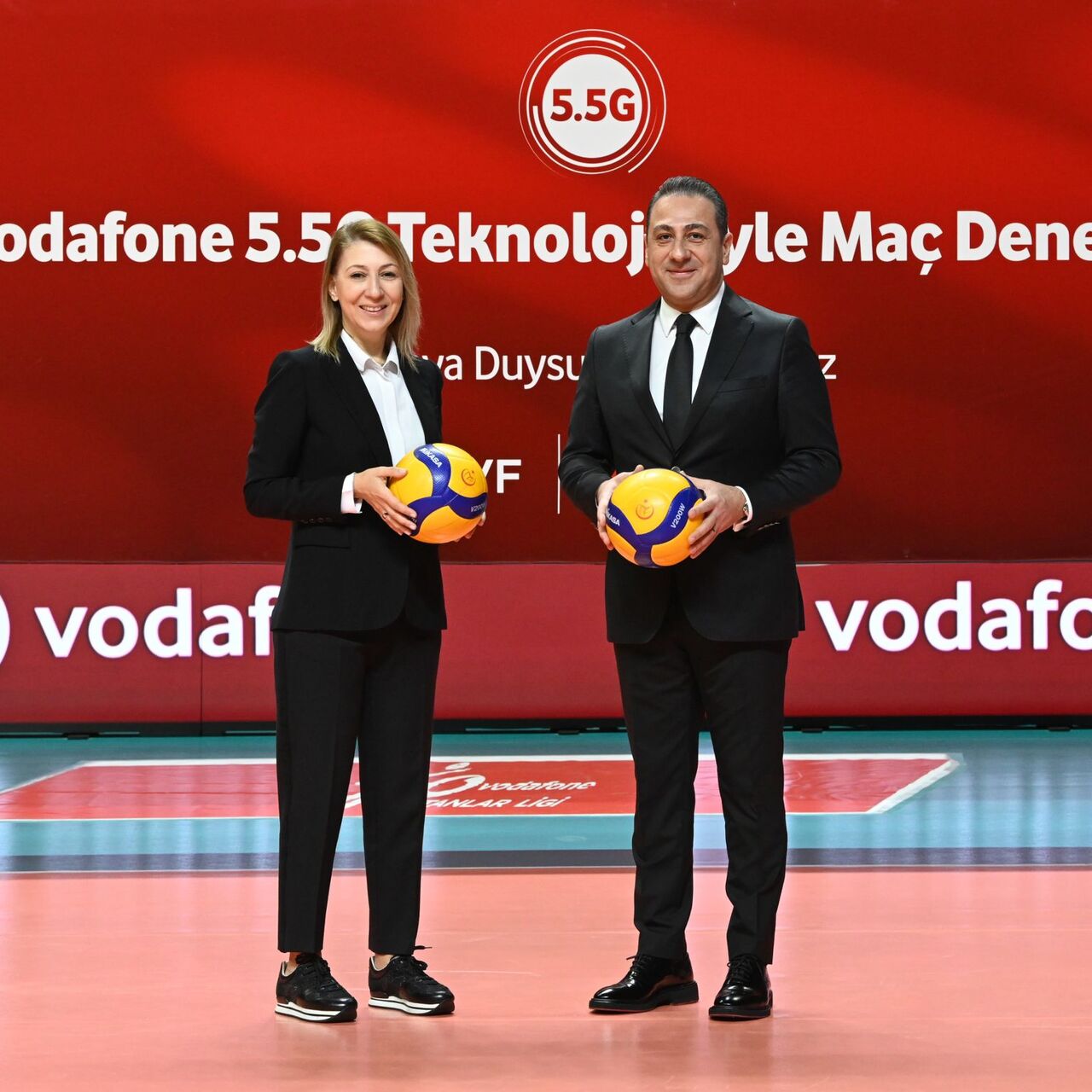 Voleybolda Vodafone 5.5G Şahin Gözü teknolojisi tanıtıldı