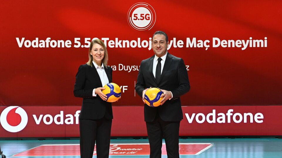 Voleybolda Vodafone 5.5G Şahin Gözü teknolojisi tanıtıldı