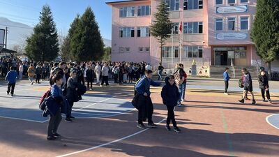 Okulda panik! Kazan dairesinde yangın çıktı