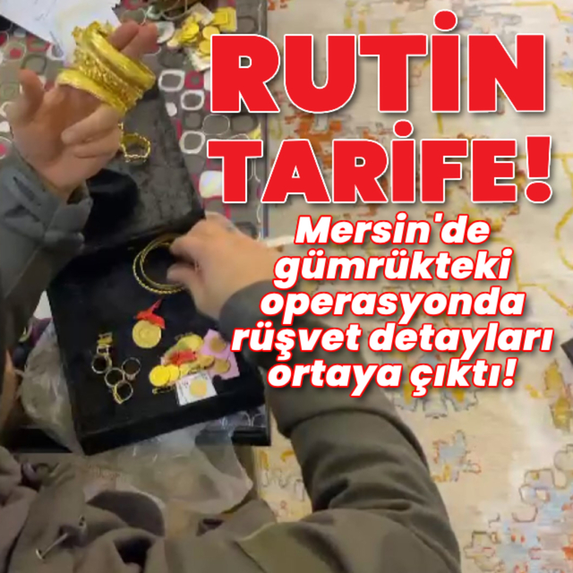 Mersin'de gümrükteki operasyonda rüşvet tarifesi ortaya çıktı!