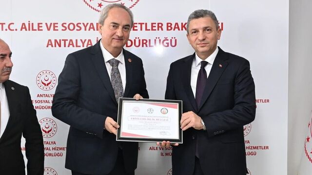 Kepez'in huzurevine "Erişilebilirlik Belgesi"
