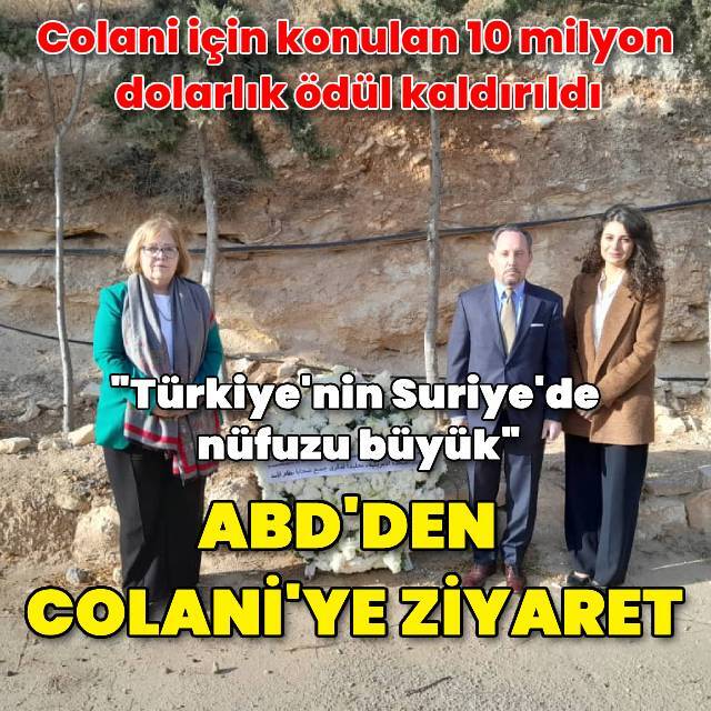 ABD'den Colani'ye ziyaret