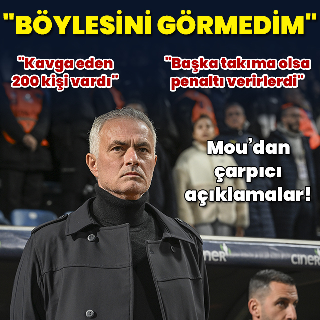 "Kariyerimde ilk kez burada görüyorum"