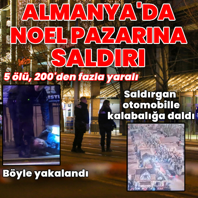 Almanya'da otomobil kalabalığın içine daldı! Şüpheli yakalandı