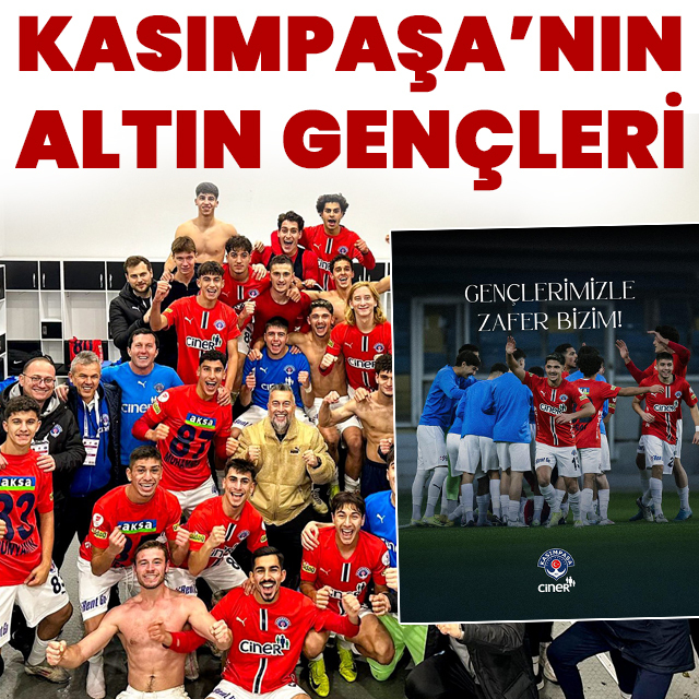 Kasımpaşa U19 takımıyla tarih yazdı!