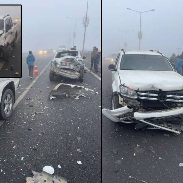 Diyarbakır'da zincirleme kaza: 9 yaralı