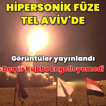 Husiler İsrail'i balistik füzeyle vurdu