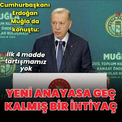 Cumhurbaşkanı Erdoğan'dan açıklamalar