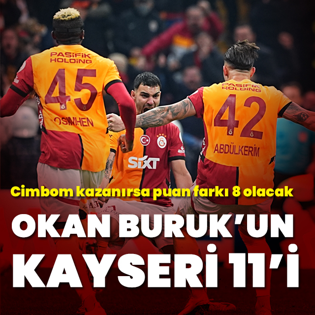 Galatasaray, Kayserispor'a konuk olacak