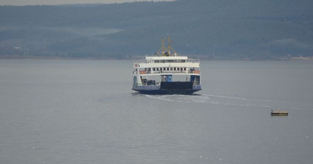 Çanakkale'de bazı feribot seferleri iptal