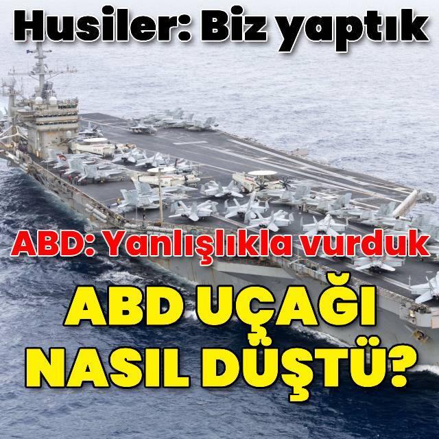 ABD uçağı Kızıldeniz'de düştü