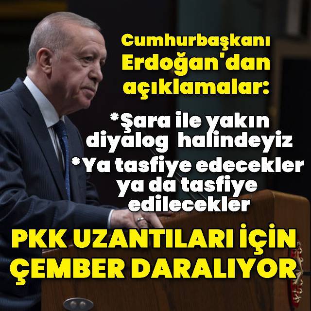 Cumhurbaşkanı Erdoğan'dan açıklamalar