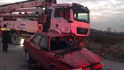 9 yaşındaki çocuk kamyonla çarpıştı!