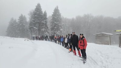 2 bin metrede Sarıkamış şehitlerini andılar