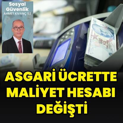 Asgari ücrette maliyet hesabı değişti