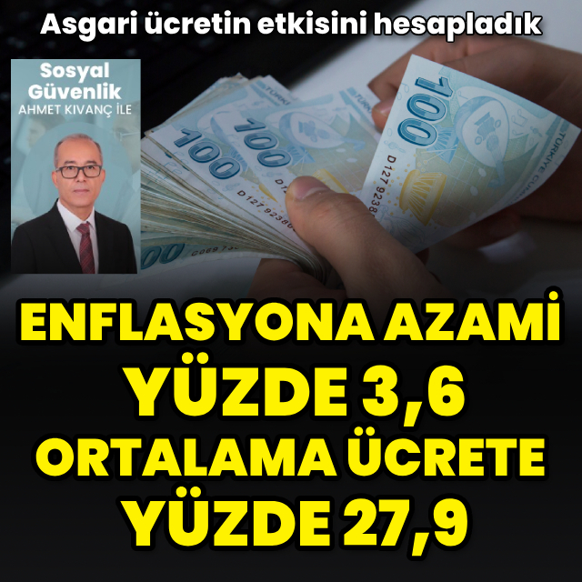 Asgari ücretin etkisini hesapladık